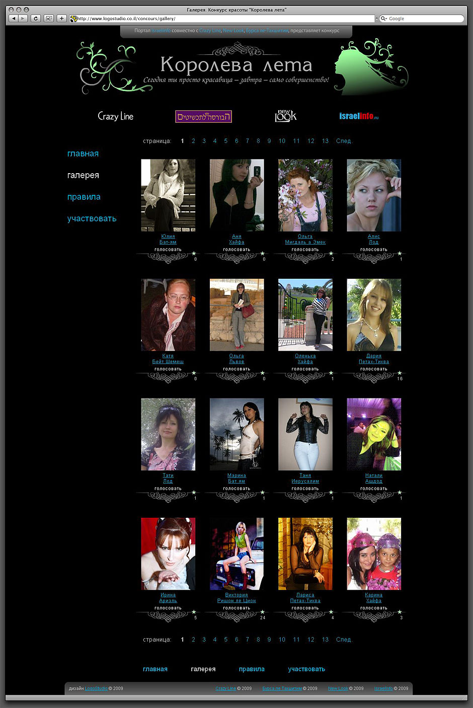 Website for online Beauty Contest